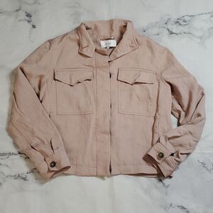 Reiss Ives Pink Utility Jacket